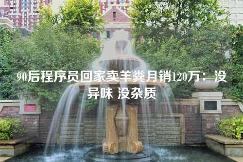 90后程序员回家卖羊粪月销120万:没异味 没杂质