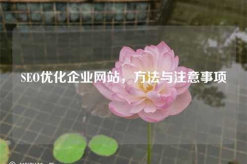 SEO优化企业网站,方法与注意事项