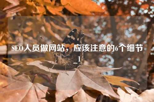 SEO人员做网站,应该注意的6个细节_1