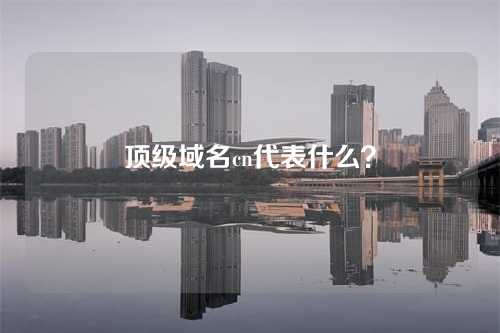 顶级域名cn代表什么?